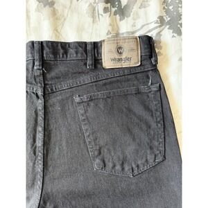 Vintage Wrangler Regular Fit Black Jeans Cotton Blend Stretch Denim